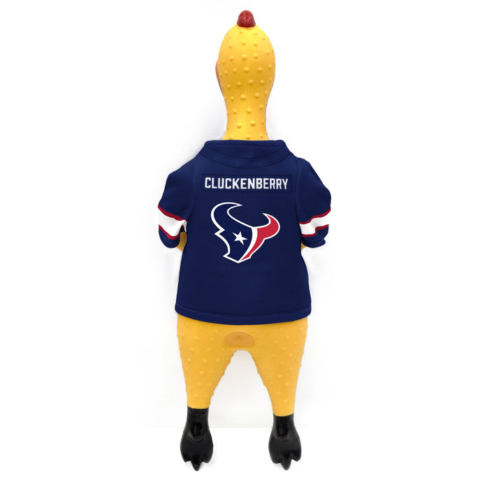 Houston Texans Rubber Chicken Pet Toy