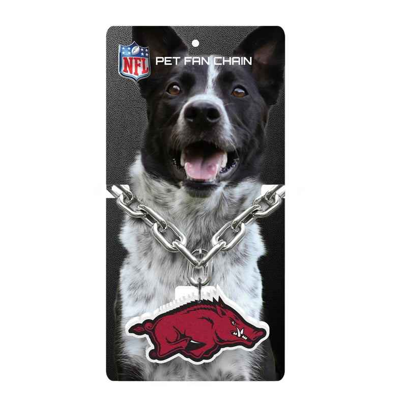 AR Razorbacks Pet Fan Chain