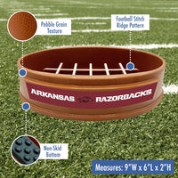AR Razorbacks Football Slow Feeder Bowl
