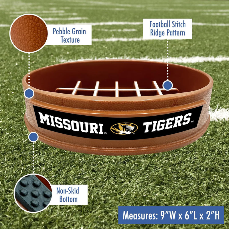 MO Tigers Football Slow Feeder Bowl