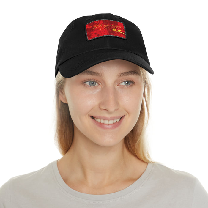 Manchester United FC 25/26 Home Kit-Inspired Leather Patch Baseball Hat
