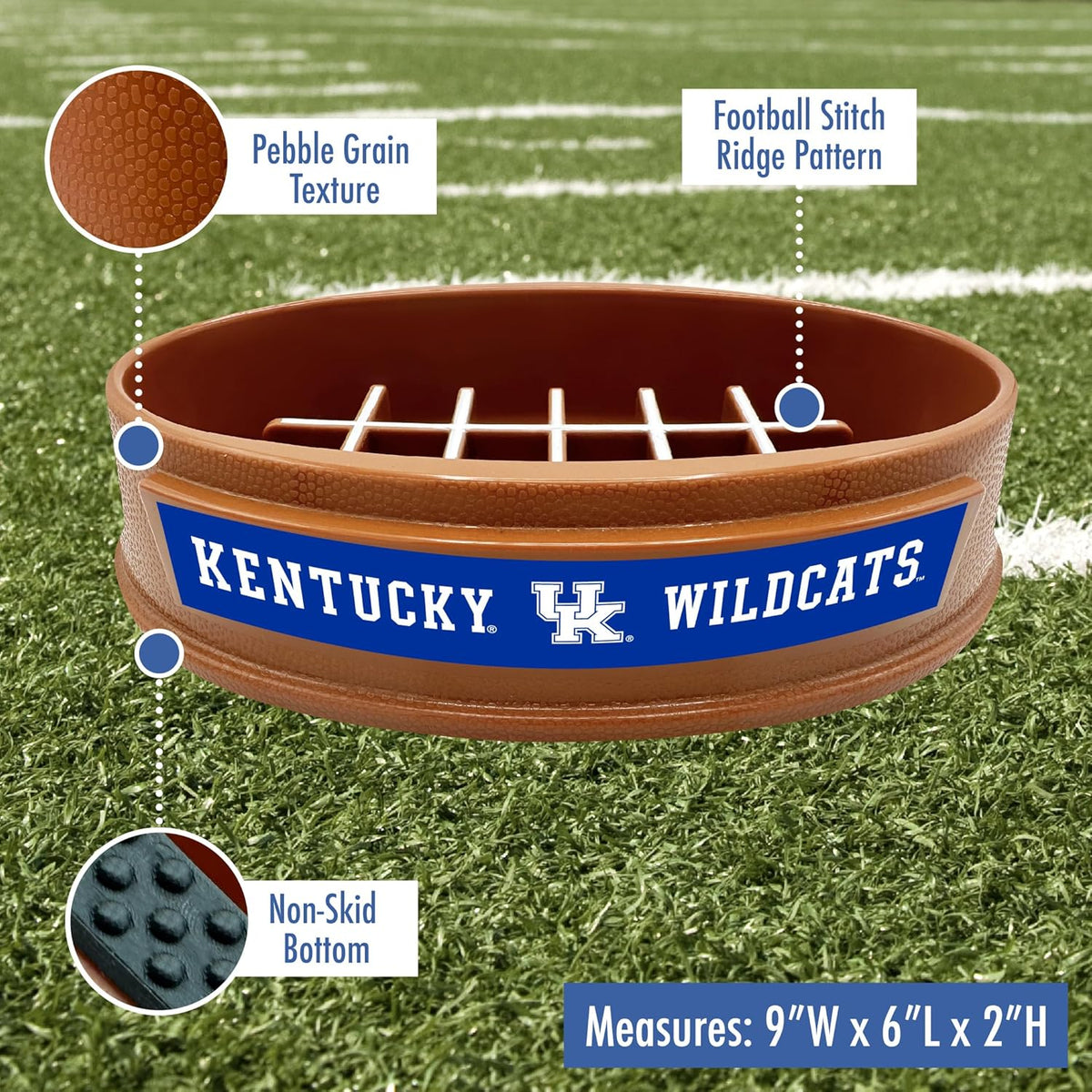 KY Wildcats Football Slow Feeder Bowl
