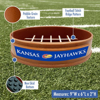 KS Jayhawks Football Slow Feeder Bowl