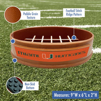 MIA Hurricanes Football Slow Feeder Bowl