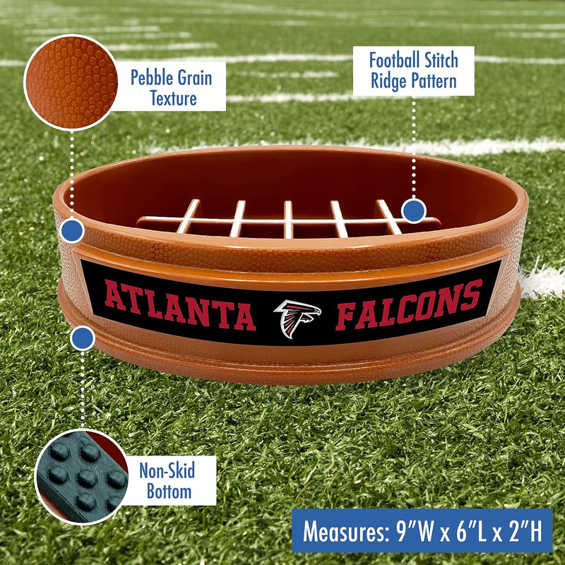 Atlanta Falcons Football Slow Feeder Bowl