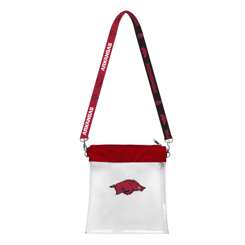 AR Razorbacks Clear Pattern Strap Bag