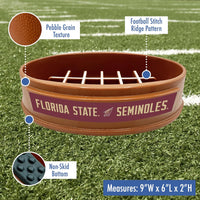 FL State Seminoles Football Slow Feeder Bowl