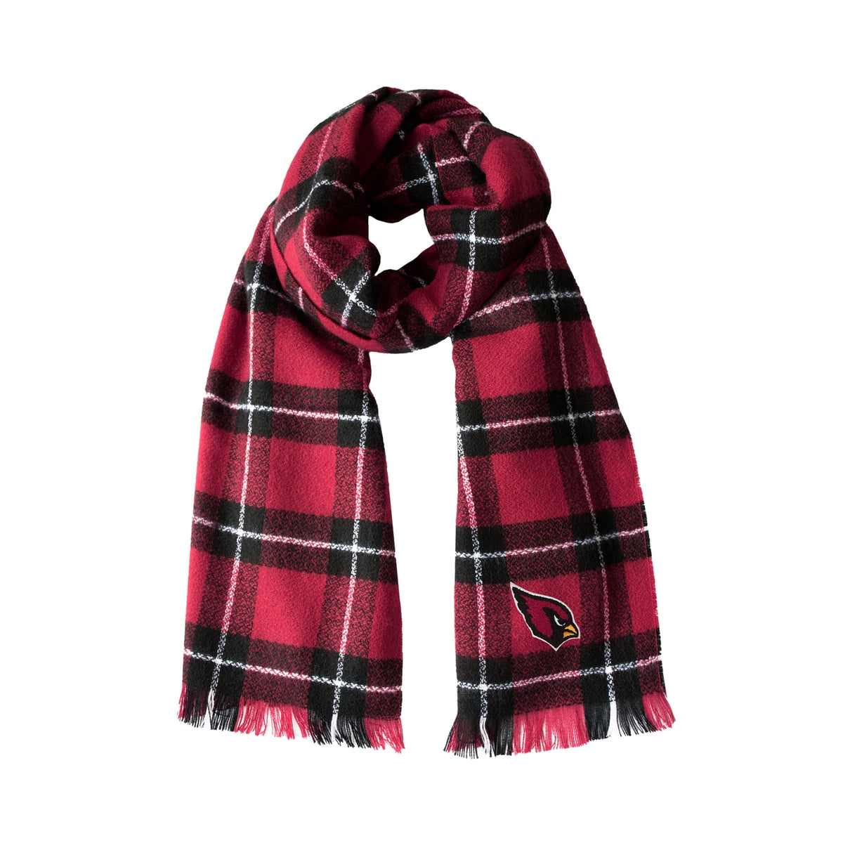 AZ Cardinals Plaid Blanket Scarf