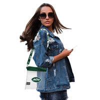 New York Jets Clear Pattern Strap Bag