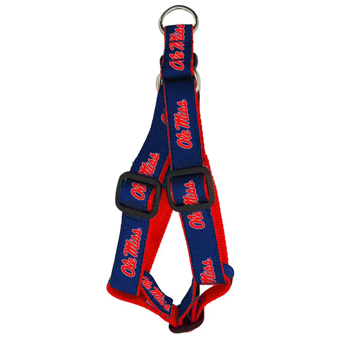 MS Ole Miss Rebels Nylon Dog Step-In Harness