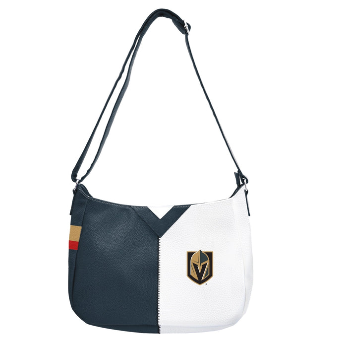 Vegas Golden Knights Pebble Split Hobo Handbag