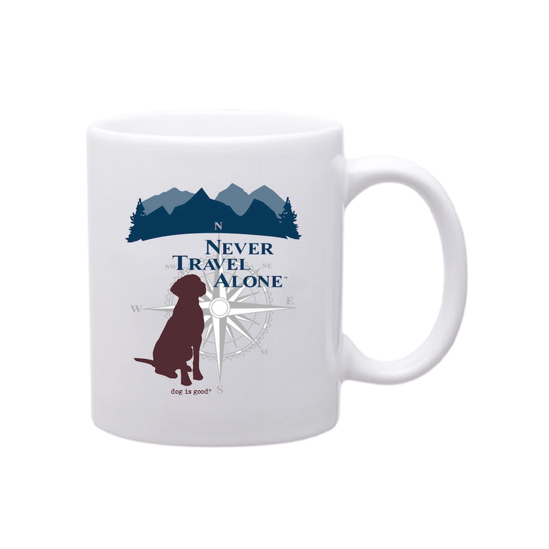 Never Travel Alone 14 oz Mug