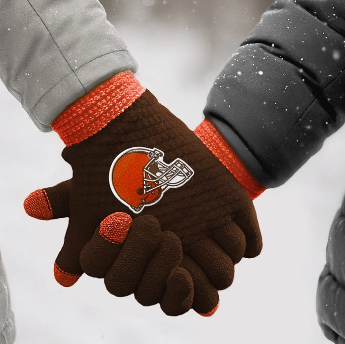 Cleveland Browns Waffle Knit Gloves