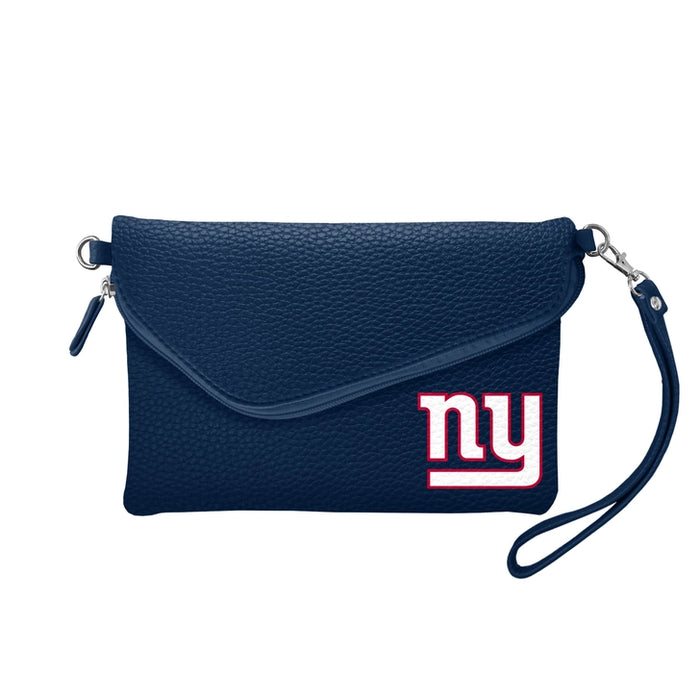 New York Giants Fold-Over Crossbody Pebble Purse