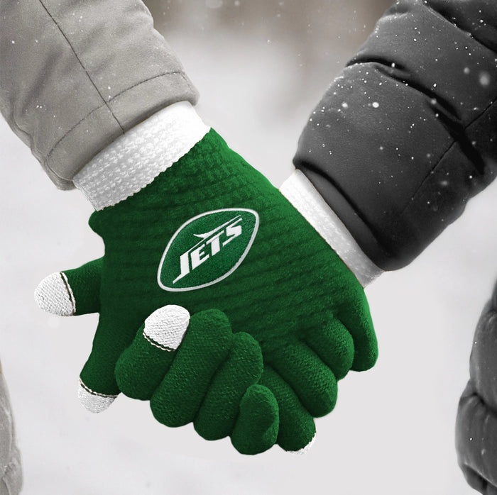 New York Jets Waffle Knit Gloves
