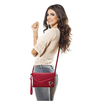 Atlanta Falcons Fold-Over Crossbody Pebble Purse