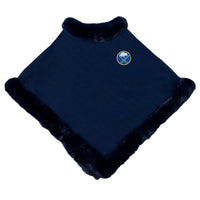 Buffalo Sabres Fur Trim Poncho