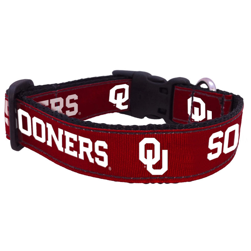 OK Sooners Nylon Dog Collar or Leash