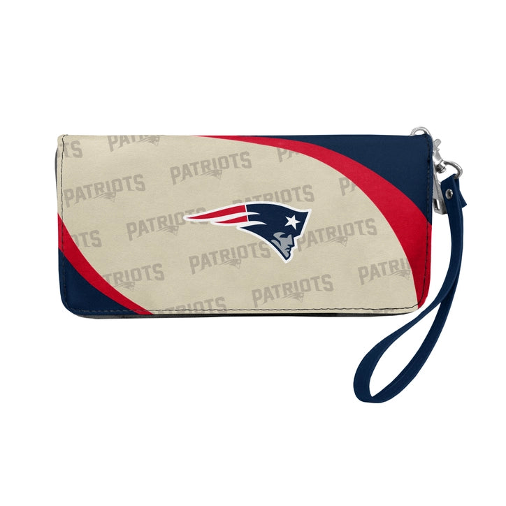 New England Patriots Curve Zip Organizer Wallet