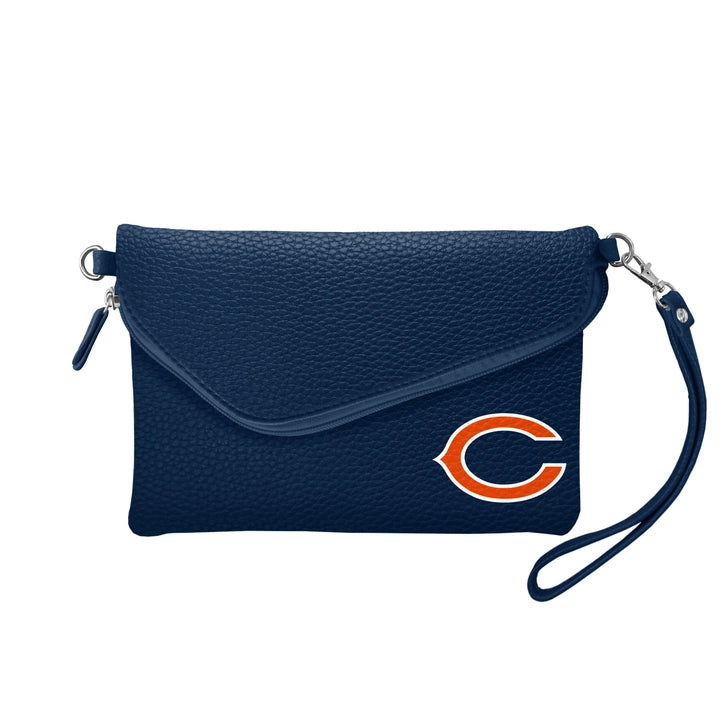 Chicago Bears Fold-Over Crossbody Pebble Purse