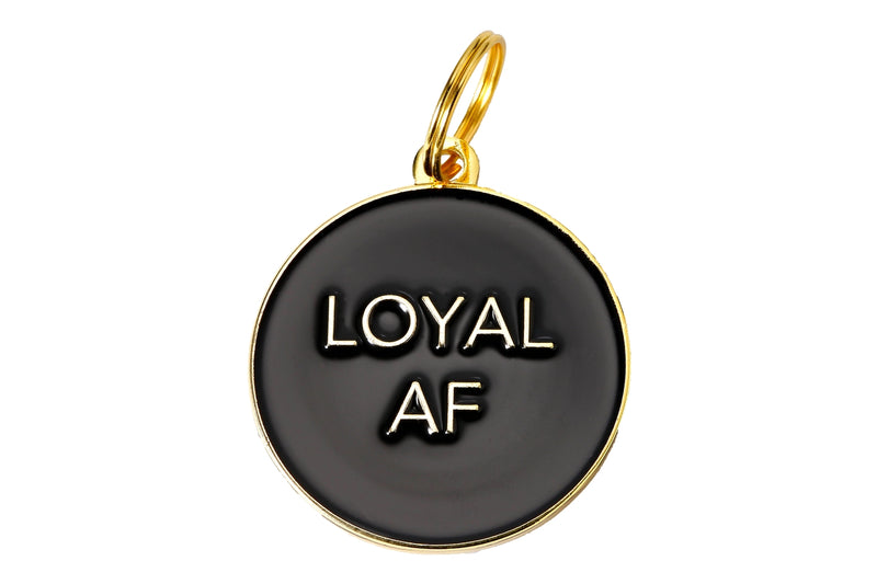 Loyal AF Pet ID Tag - Black