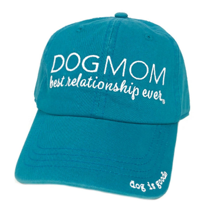 Dog Mom Cotton Hat - Turquoise