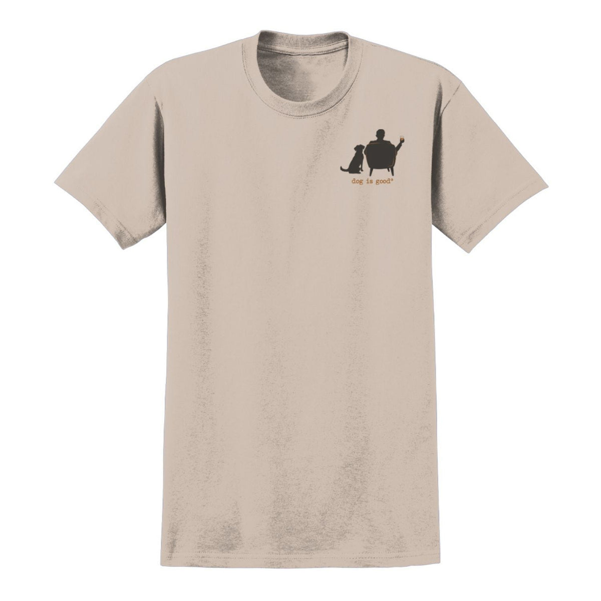 T-shirt: Conversation Not Required, Whiskey (Tan)