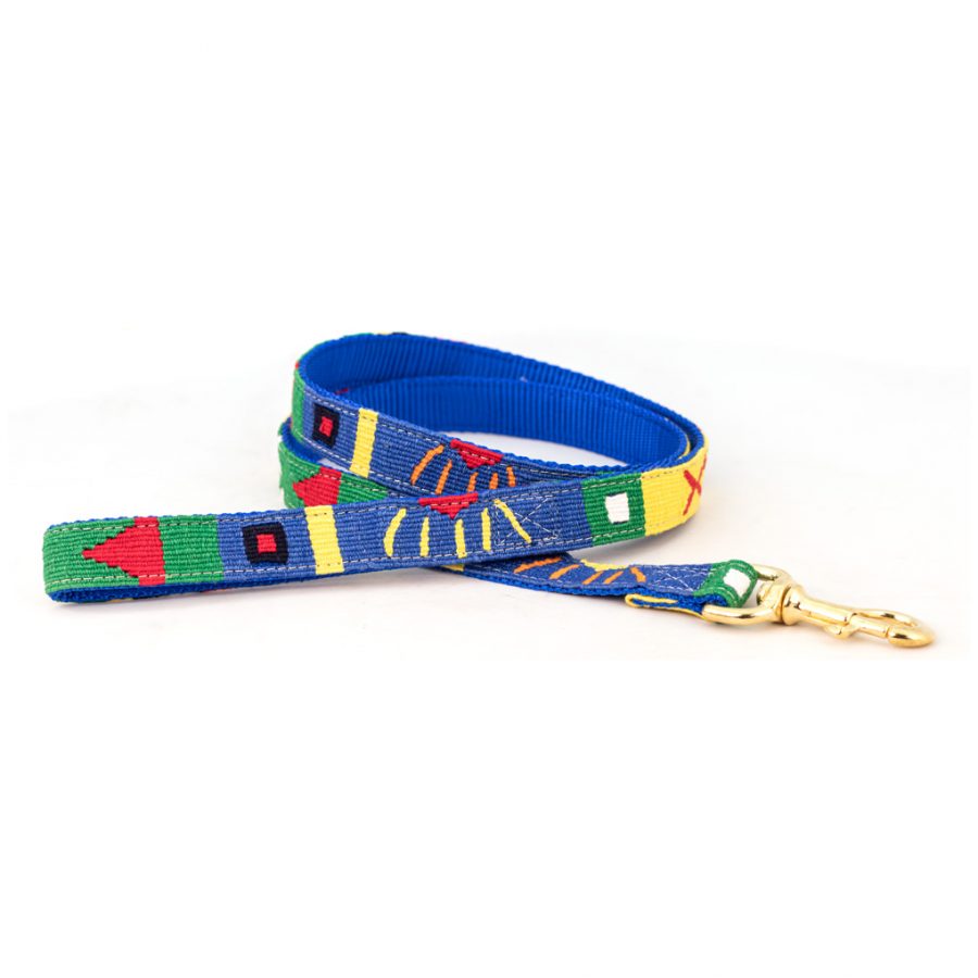 ATWCW Harborside Daybreak - Mayan Artisan-Handmade Pet Leash – 3 Red Rovers