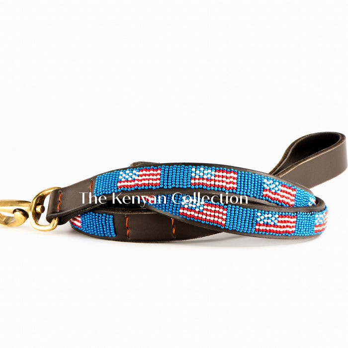 American Flag Dog Lead