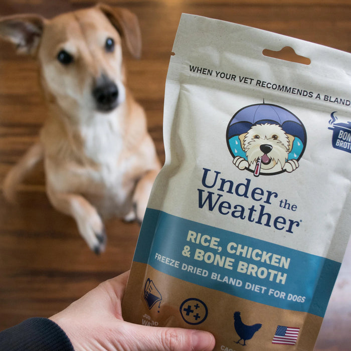 Under the Weather for Dogs - Rice, Chicken & Bone Broth meal mix 6.5 oz