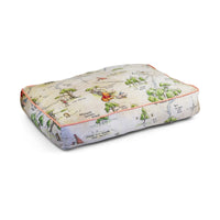 Rectangle Pet Bed - Winnie the Pooh Hundred Acre Wood Map Beige