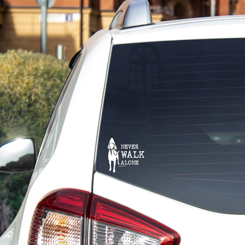 Never Walk Alone White Vinyl Decal