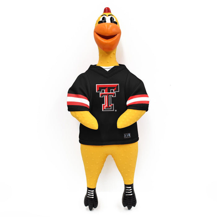 TX Tech Red Raiders Rubber Chicken Pet Toy