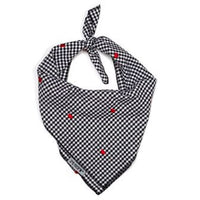 Gingham Hearts Personalized Bandana - 3 Red Rovers