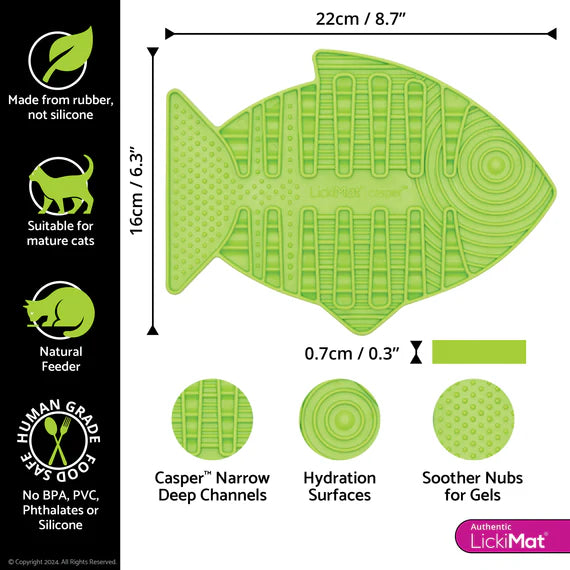 LickiMat Casper for Cats - Green