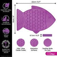 LickiMat Felix for Cats - Purple