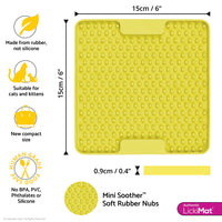 LickiMat Mini Soother - Yellow