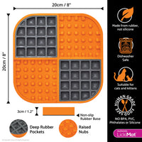 LickiMat Slomo for Cats - Orange