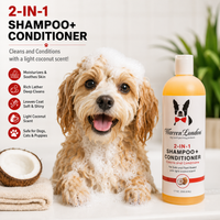 2-in-1 Shampoo + Conditioner - Coconut Scented - Professional Size
