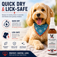 Dog Sunscreen With Aloe Vera Moisturizer