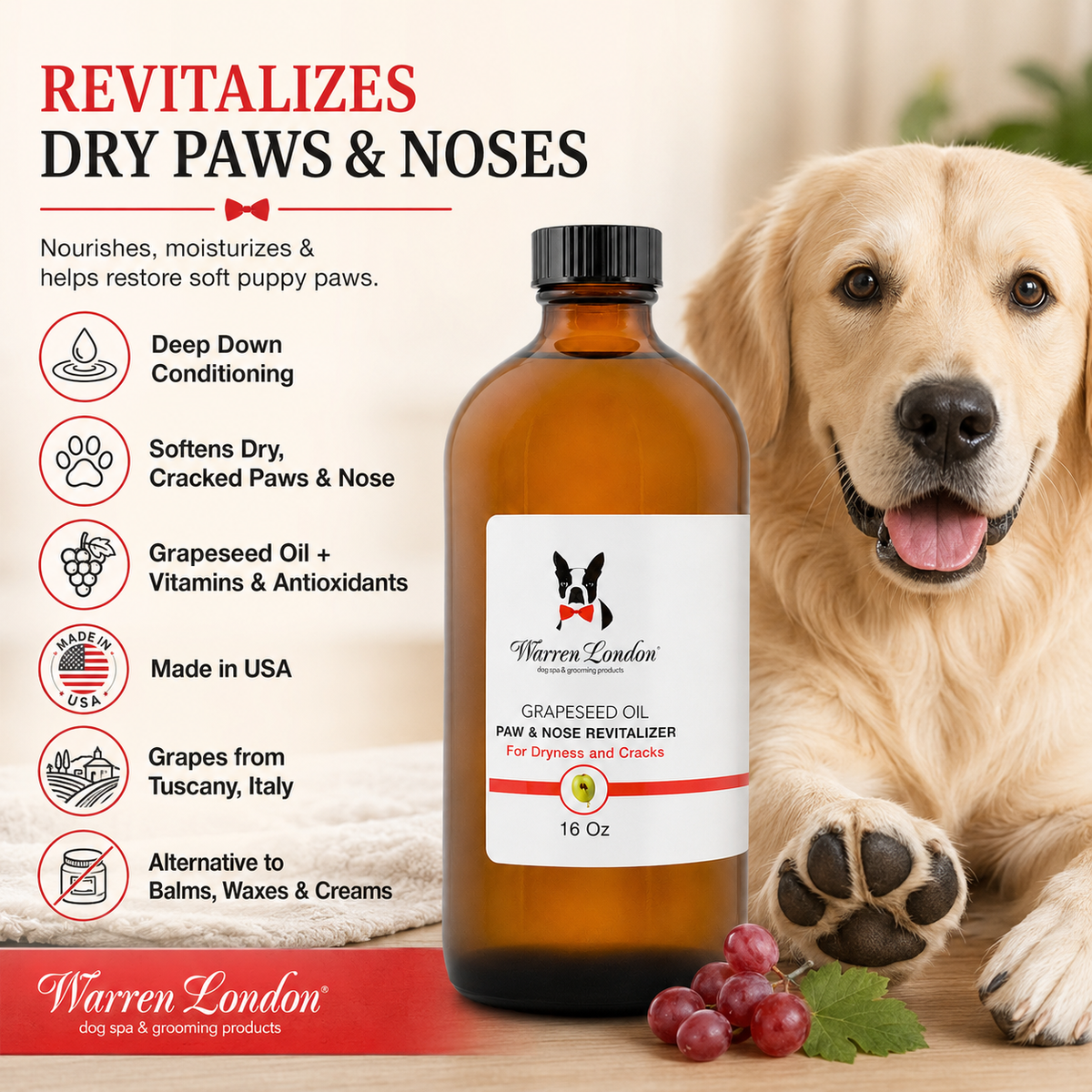 Grapeseed Oil Paw and Nose Revitalizer - Professional Size