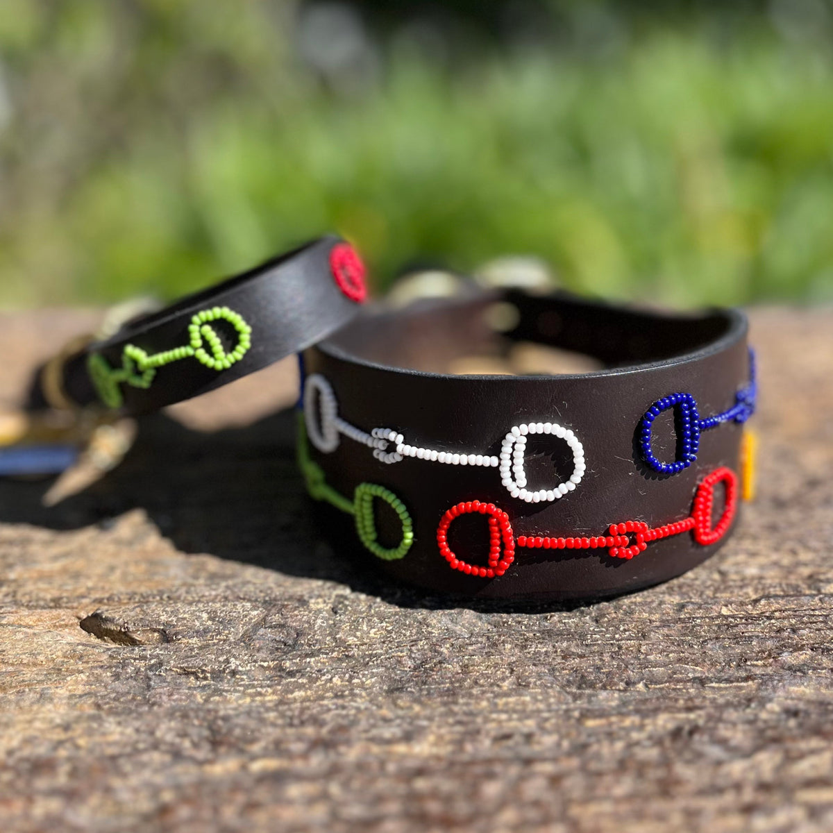 Colorful Bits Beaded Dog Collar