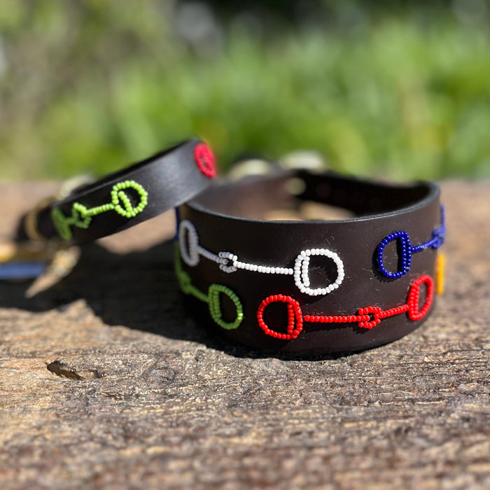Colorful Bits Beaded Dog Collar