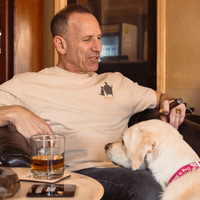 T-shirt: Conversation Not Required, Whiskey (Tan)