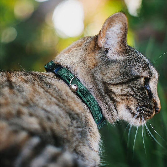 Cat Collar Breakaway - Cali License Plates Stacked
