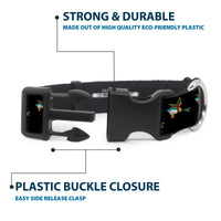 Plastic Clip Collar - Flying Mallards Black