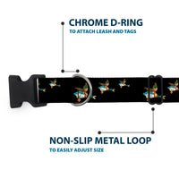 Plastic Clip Collar - Flying Mallards Black
