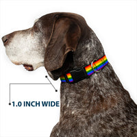 Plastic Clip Collar - Flag Pride Rainbow