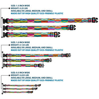 Plastic Clip Collar - Geometric10 Multi Color
