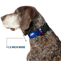 Plastic Clip Collar - Laser Eye Cats in Space